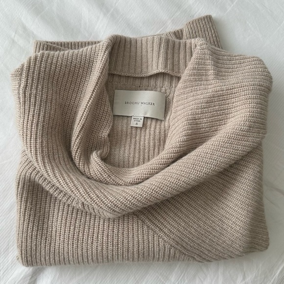 Brochu Walker - The Leith Sweater in Birch Melange, Size Small - Picture 4 of 4